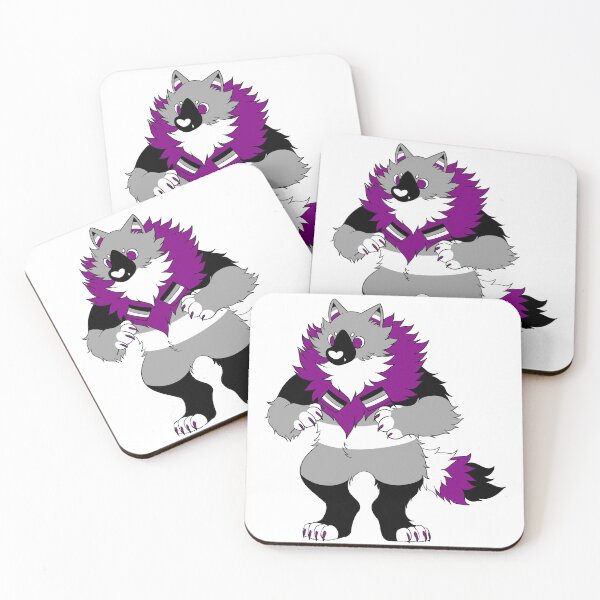 Item preview, asexual a-were-ness (awareness) werewolf designed and sold by snowysaur.