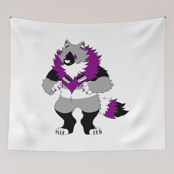 Item preview, asexual a-were-ness (awareness) werewolf designed and sold by snowysaur.