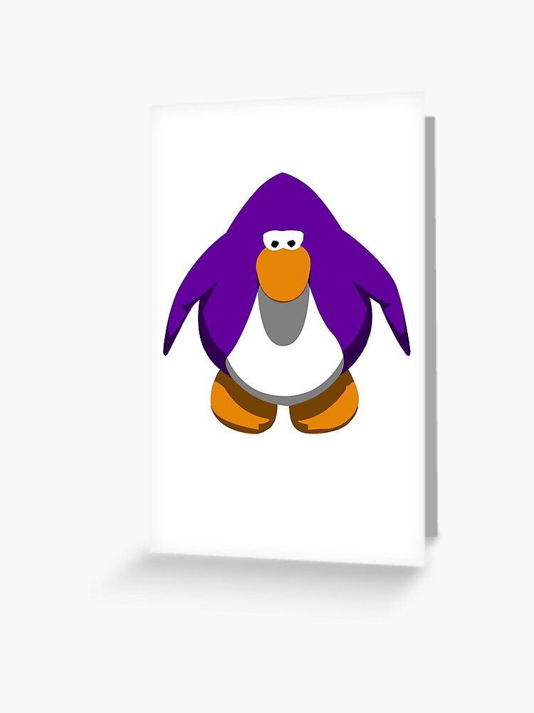 purple dancing club penguin meme sticker Sticker for Sale by misssallyb