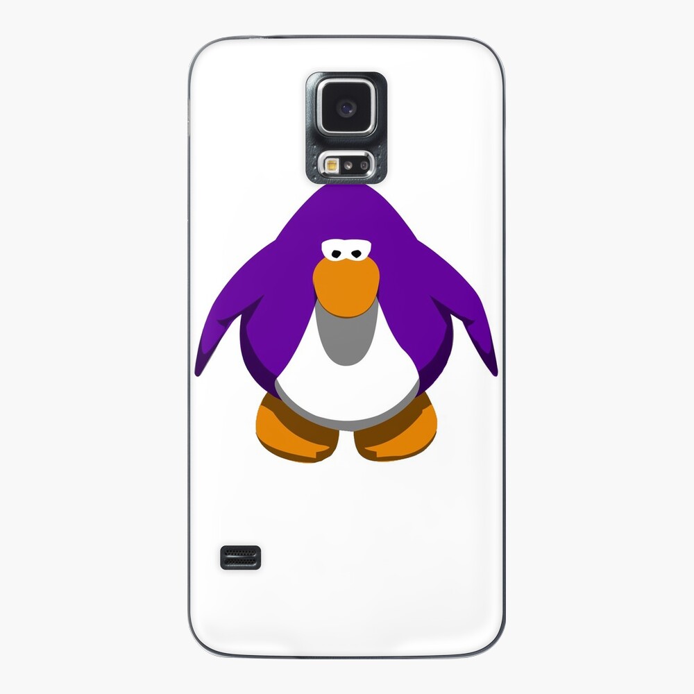 purple dancing club penguin meme sticker Sticker for Sale by misssallyb