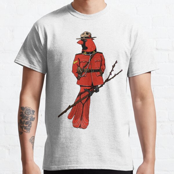 Cardinal Mountie - Canadian Birds Classic T-Shirt