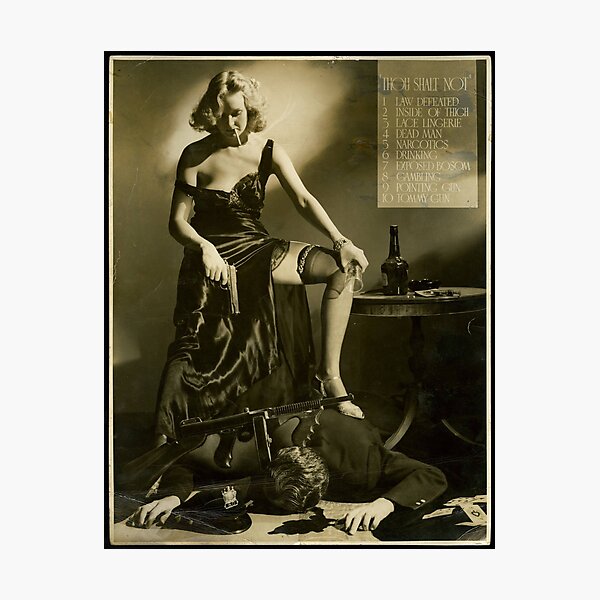 Vintage Hollywood Movie Poster Censorship Hays Code A.L. Whitey Schafer (1934) Photographic Print