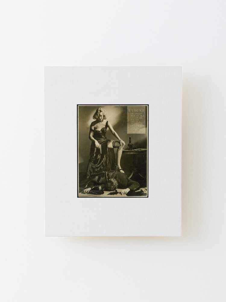 Alternate view of Vintage Hollywood Movie Poster Censorship Hays Code A.L. Whitey Schafer (1934) Mounted Print