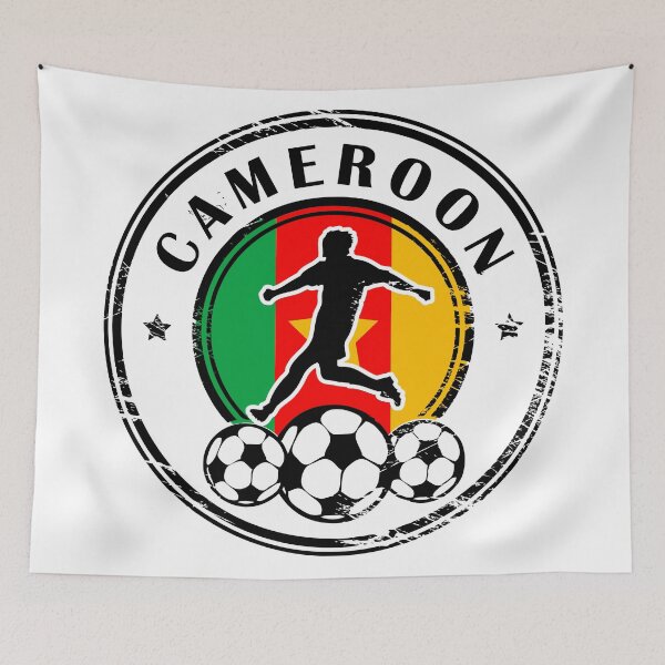 Item preview, Design with football, name and flag of Cameroon designed and sold by studio838.
