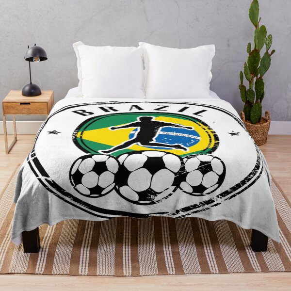 Item preview, Design with football, name and flag of Brazil designed and sold by studio838.