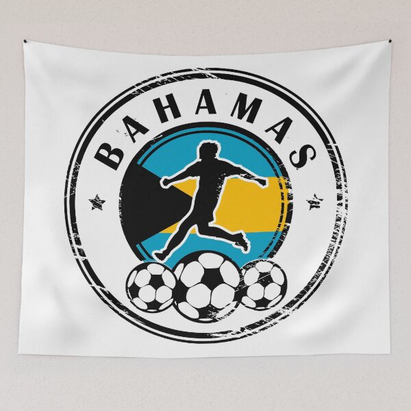 Item preview, Design with football, name and flag of Bahamas designed and sold by studio838.