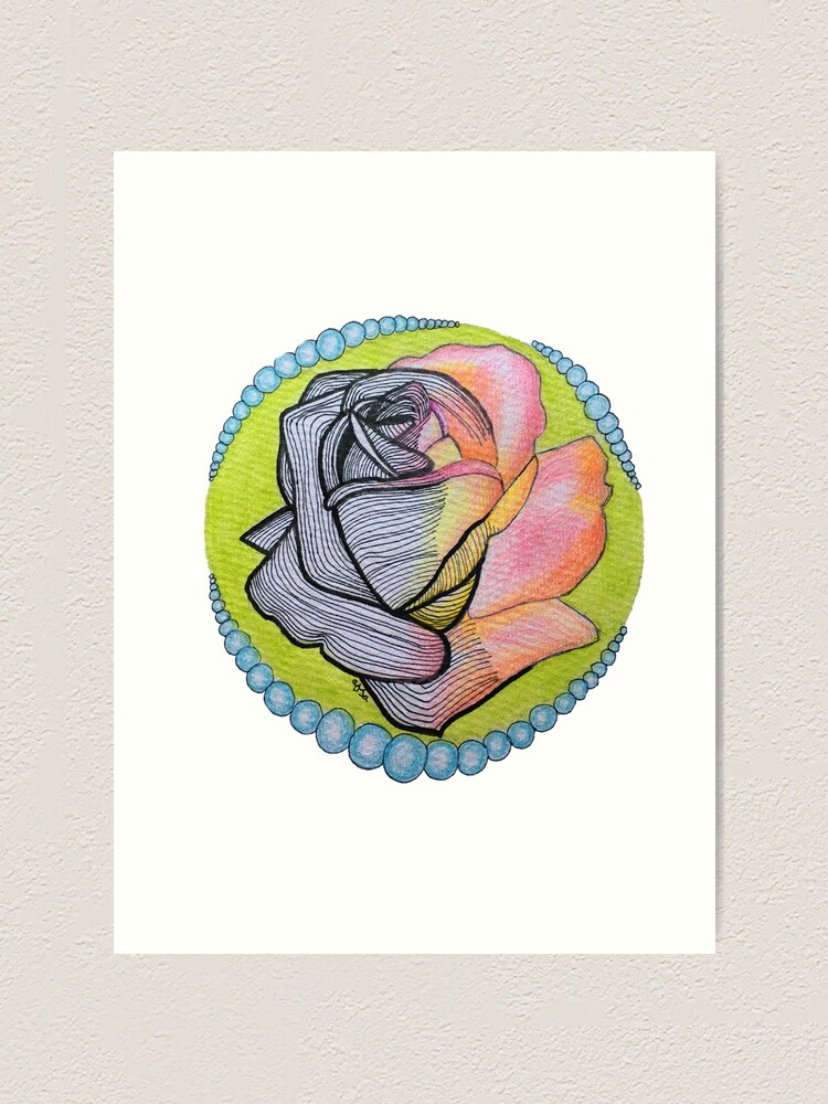 watercolour and fineliner art