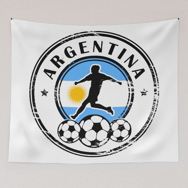 Item preview, Design with football, name and flag of Argentina designed and sold by studio838.