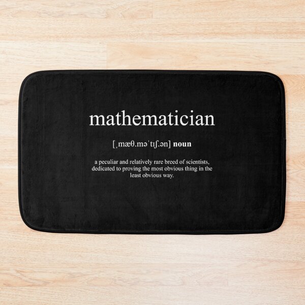 Item preview, Mathematician Definition Dictionary Black Edition designed and sold by Designschmiede.