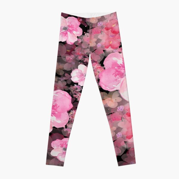Pink & White flower design, pillow, Miniskirt, leggings, phone cases Leggings