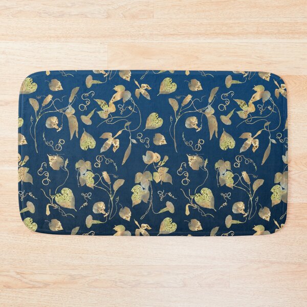 Item preview, Modern Stylish Elegant Gold Flowers on Classic Blue designed and sold by tanjica.