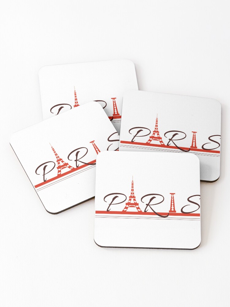 Thumbnail 1 of 5, Coasters (Set of 4), Paris designed and sold by HouseofBalloon.