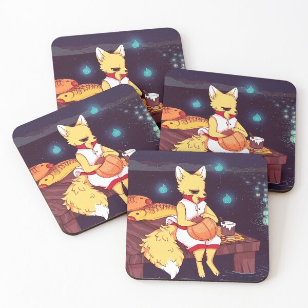 Item preview, fox making lanterns designed and sold by snowysaur.