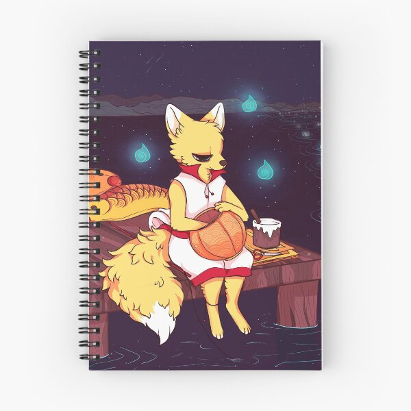 Item preview, fox making lanterns designed and sold by snowysaur.