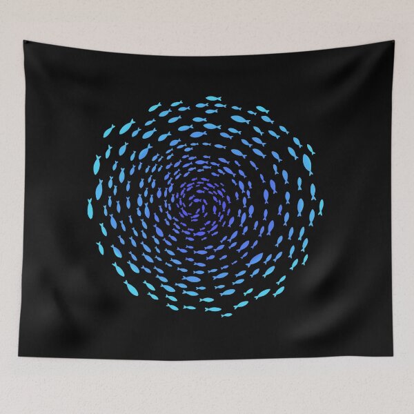Item preview, Fish school in spiral designed and sold by SibMa.