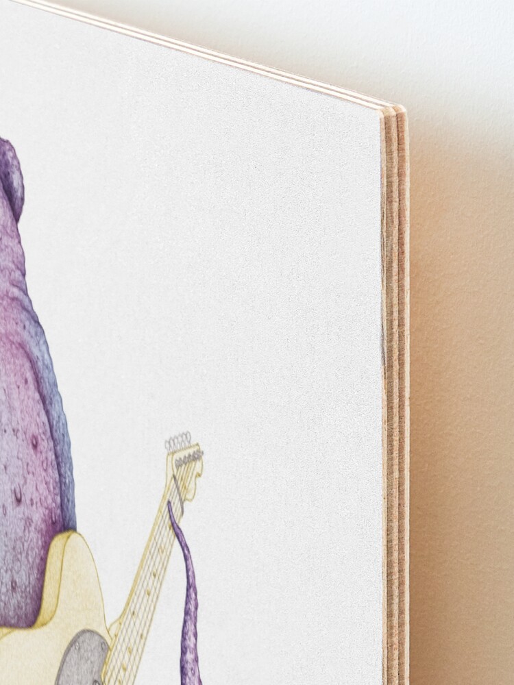 Alternate view of POLAH - the axe wielding Octopus Mounted Print