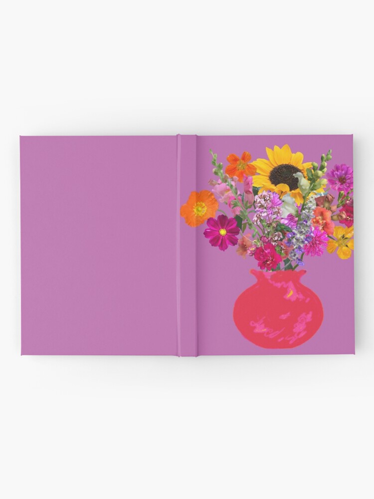 Alternate view of Bright pink vase still life on mauve by Tea with Xanthe Hardcover Journal