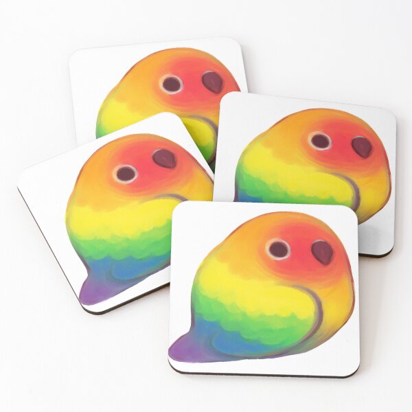 Item preview, small rainbow bird designed and sold by snowysaur.