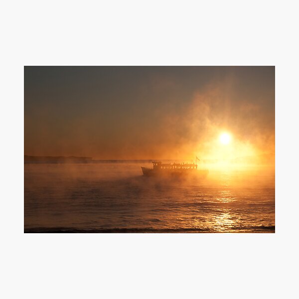 Ferry in the mist Photographic Print
