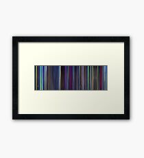 Moviebarcode: The Last Unicorn (1982) Framed Print