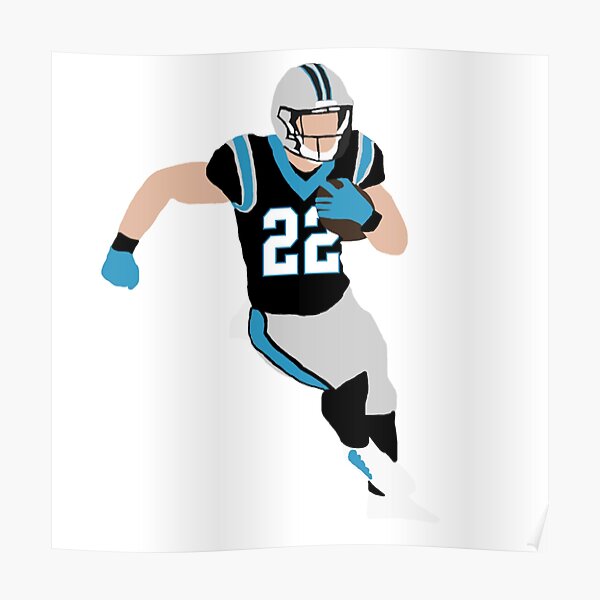 Christian McCaffrey Football Paper Poster Panthers - Christian