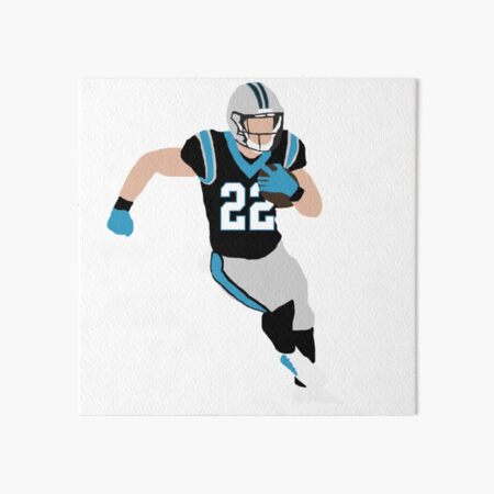 Football Carolina Panthers Christian McCaffrey Run CMC Art Poster - POSTER  20x30