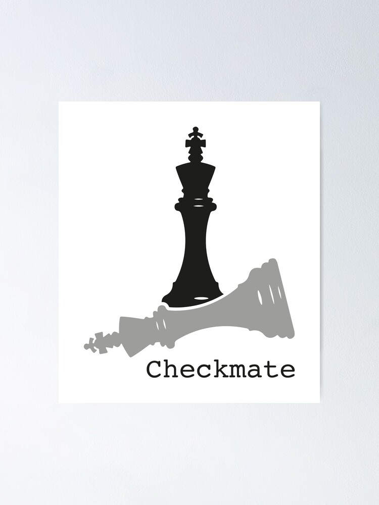 Checkmate Chess Pawn Queen V4 | Poster