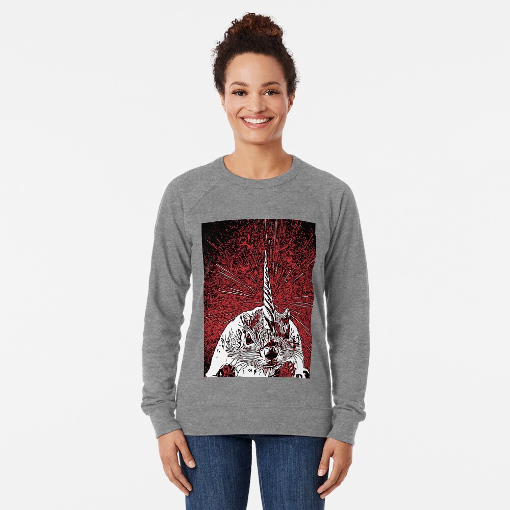 The Overlord Unicorned Squirrels From Mars Lightweight Sweatshirt