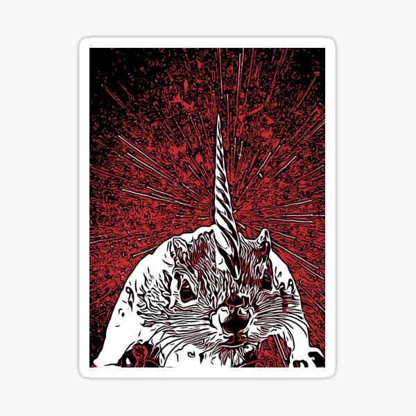 The Overlord Unicorned Squirrels From Mars Sticker
