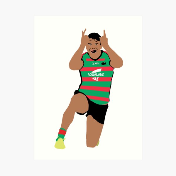 Latrell Mitchell South Sydney Rabbitohs NRL Art Print