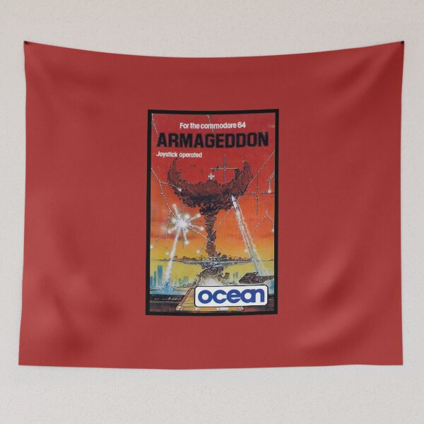 Artikelvorschau, Armageddon - C64 Kassettenabdeckung entworfen und verkauft von RetroTrader.