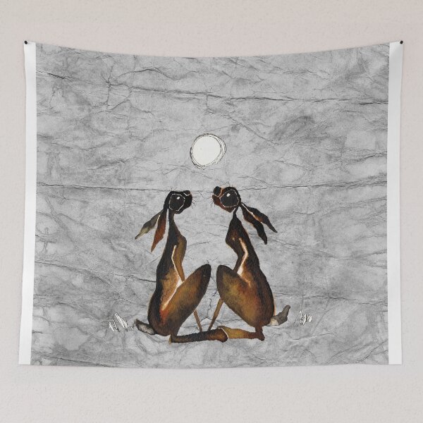 Item preview, MOONGAZING HARES h1296 designed and sold by Hares & Critters.