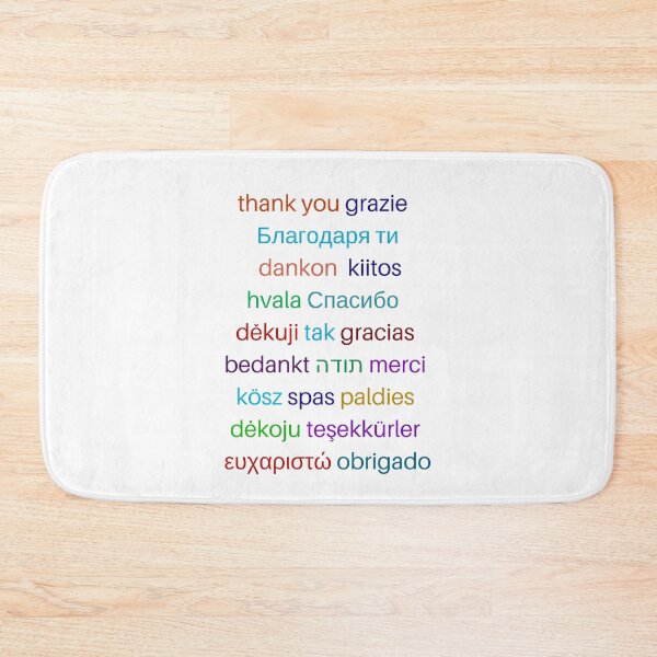 Item preview, Thank you in different languages designed and sold by Inspirationmotivation.