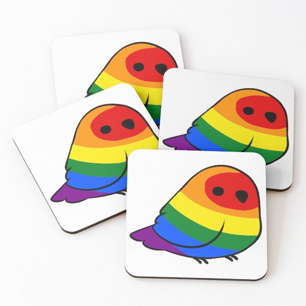 Item preview, small rainbow bird designed and sold by snowysaur.