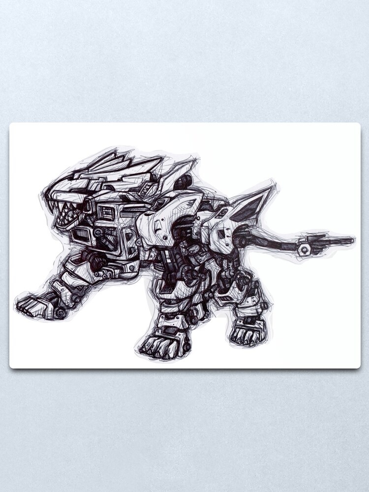 Zoid Liger Metal Print By Cheshiresmile Redbubble