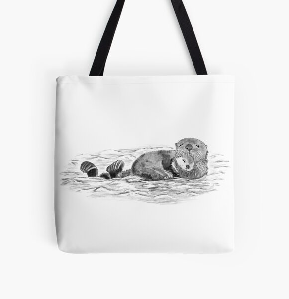 Item preview, Hugging otters in the water designed and sold by Anton Nikolov.