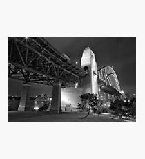 Sydney Harbour Bridge at night Photographic Print