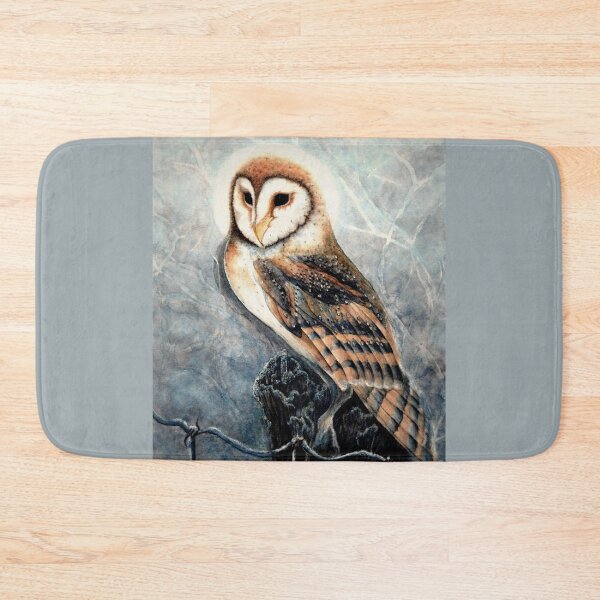 Item preview, Night Owl Winter Moonlight - Barn Owl designed and sold by JanineRileyArt.
