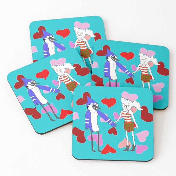 Item preview, Mordecai and CJ Regular Show/Valentines Day designed and sold by kestrada2906.