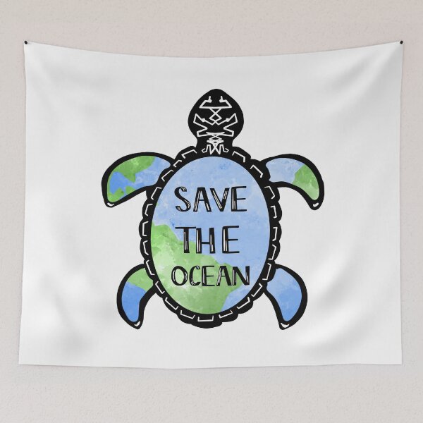 Item preview, Save the ocean pattern designed and sold by reasonablemunki.