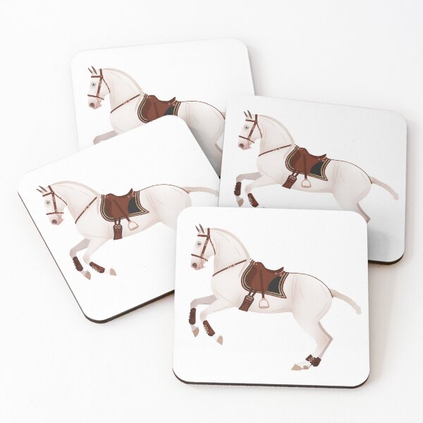 Item preview, Cremello Iberian Horse - Equine Rampaige designed and sold by equinerampaige.