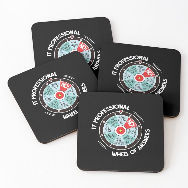 Item preview, IT Professional Wheel Of Answers - Funny IT Tech Check List Gift designed and sold by Dressed For  Duty.