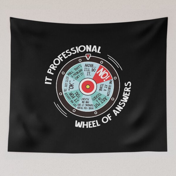 Item preview, IT Professional Wheel Of Answers - Funny IT Tech Check List Gift designed and sold by Dressed For  Duty.