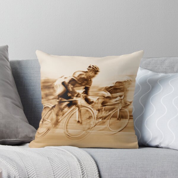 Item preview, Two Cyclists Battling for the Lead - Sepia Tones designed and sold by Buckwhite.