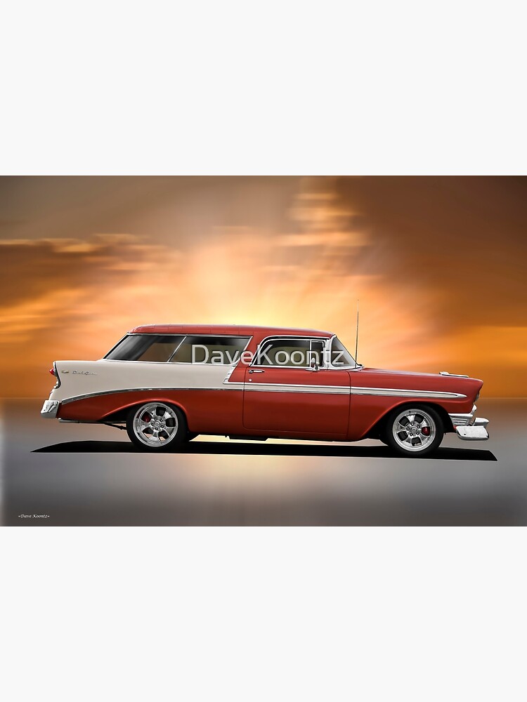 Discover 1956 Chevrolet Bel Air Nomad Wagon Premium Matte Vertical Poster