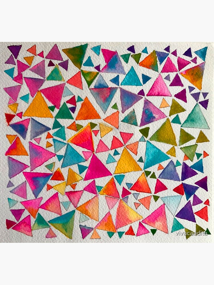 Geometric Watercolour Pattern Instant Download • Artsi