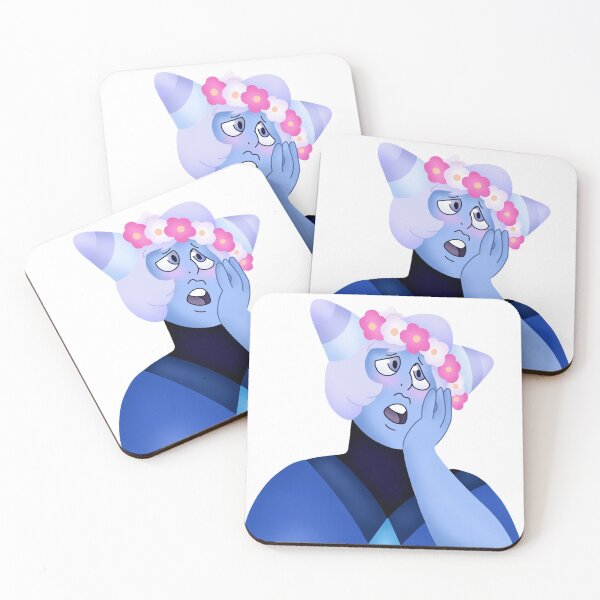 Item preview, Holly blue with flower crown designed and sold by universedoodles.