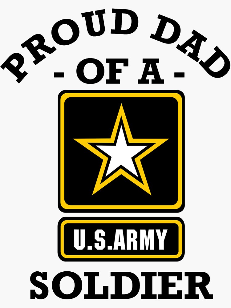 “Proud Army Dad” Sticker for Sale by psychoticmya | Redbubble