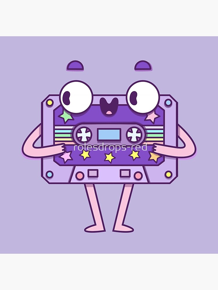 Cute Music Casette by rolesdrops-red
