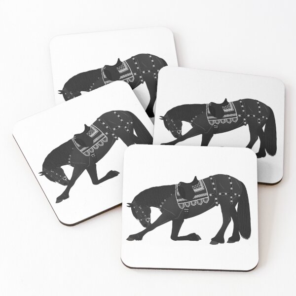 Item preview, Medieval Friesian Bowing - Equine Rampaige designed and sold by equinerampaige.